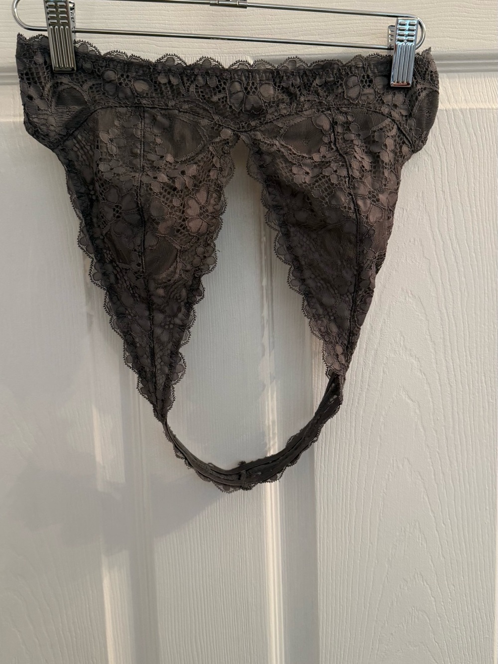 Free People Dark Gray Lace Bralette